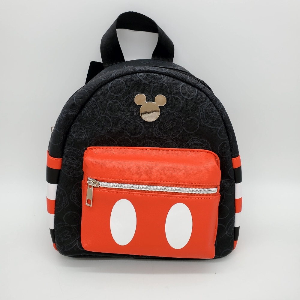 Disney Mickey Mouse Red Pants Mickey Face Dome Backpack Carry on Bag by Bioworld